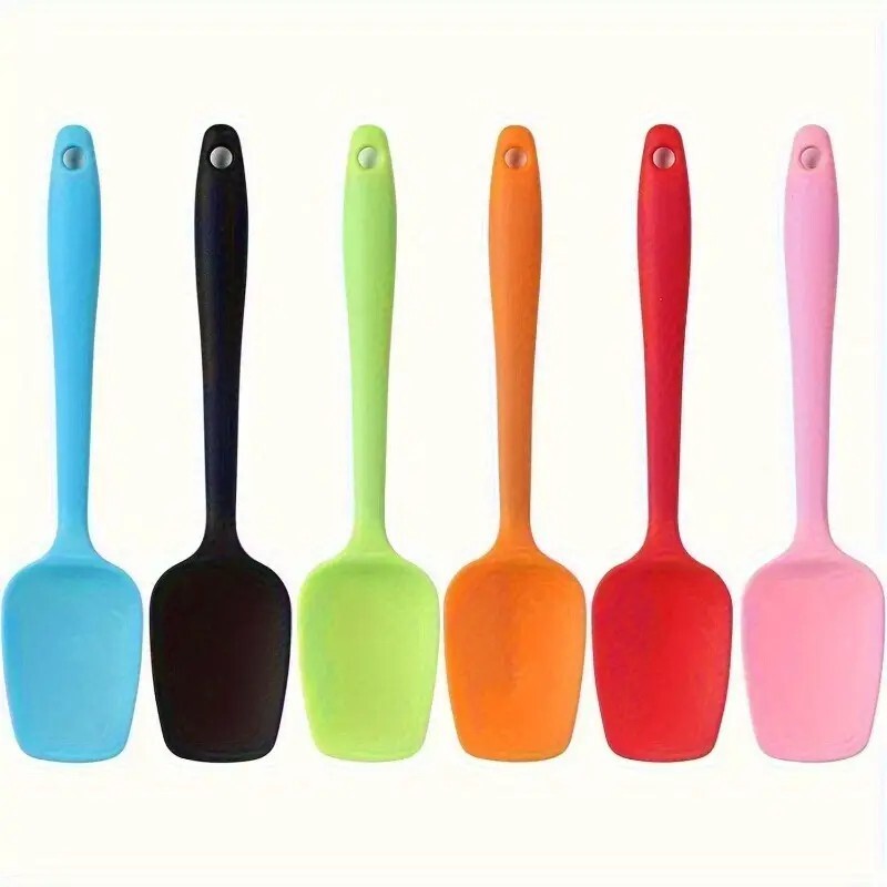 Silicone Spatula Set-6 - Heat-Resistant, Non-Stick Kitchen Utensils for Baking