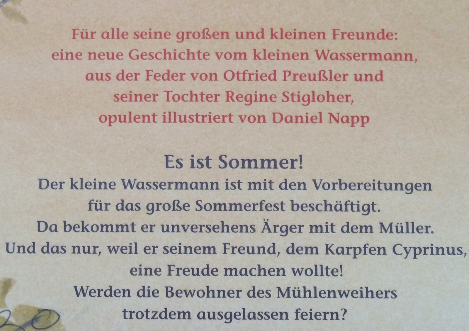 Thumbnail - Der Kleine Wassermann Kolorierte Ausgabe Von Otfried Preußler Isbn