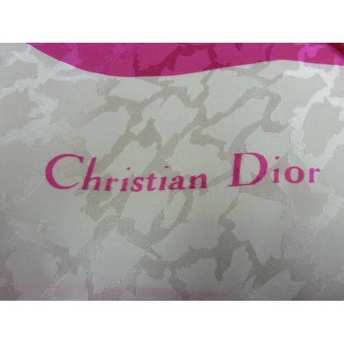Châle vintage gigantesque XL soie pure Christian Dior enveloppant lévrier