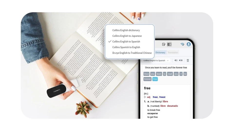PenPower WorldPenScan Wi-Fi | OCR Pen Scanner | Reader Mode | Text to Speech ... - Image 4 of 4