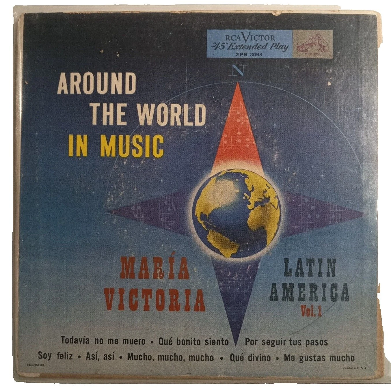 América Latina discos de vinilo de velocidad de 45 RPM