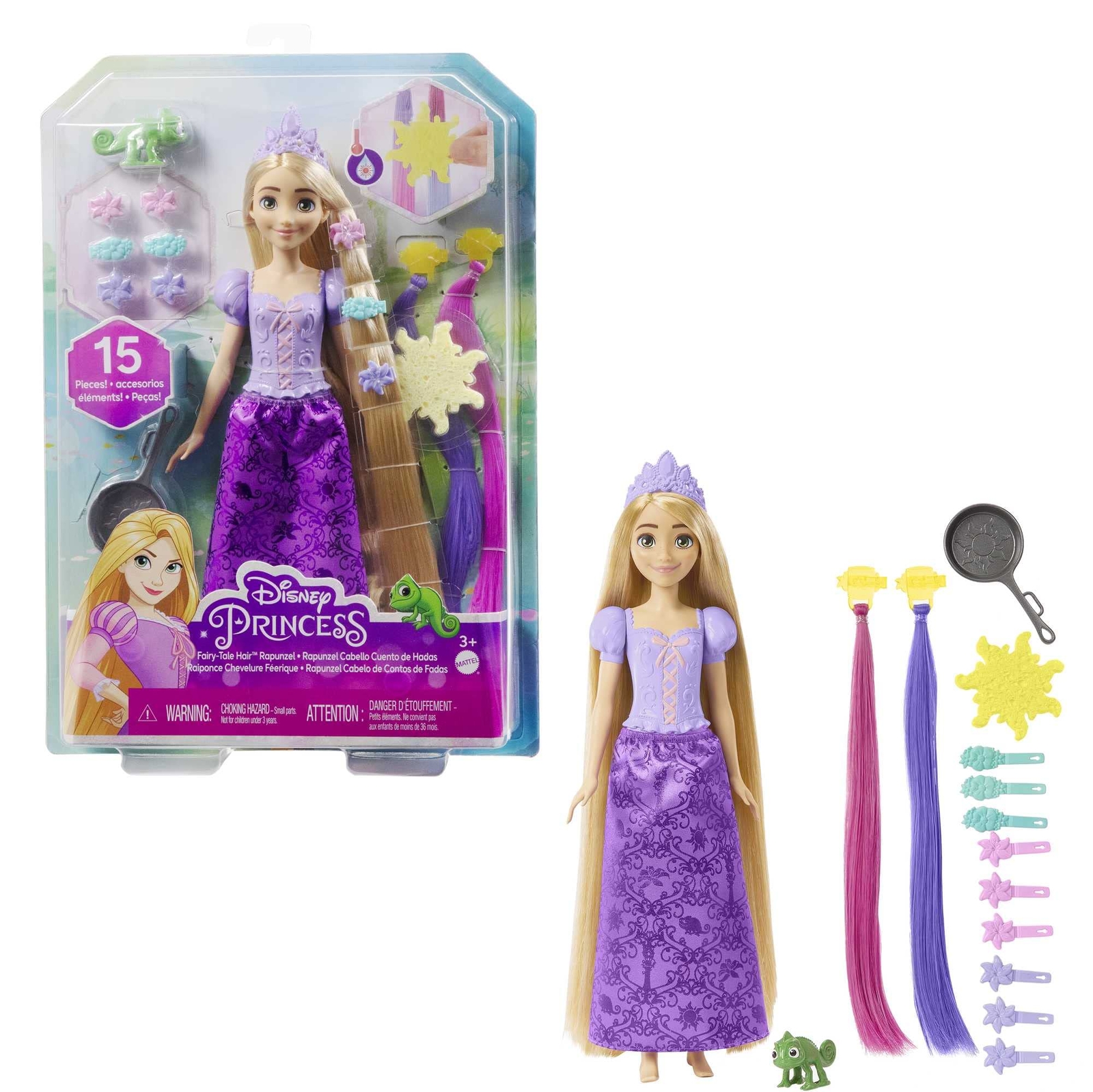 Merchandising Disney: Mattel - Princess - Rapunzel Capelli Da Favola