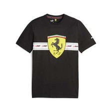  620953-01 Mens PUMA FERRARI RACE HERITAGE BIG SHIELD TEE