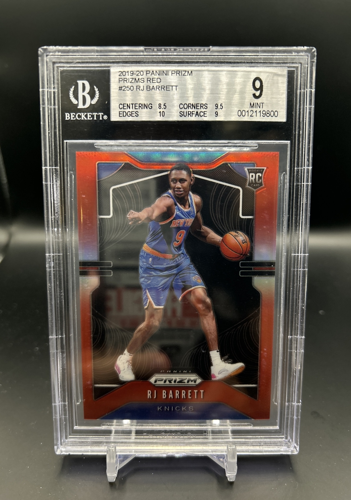 2019-20 RJ Barrett Panini Prizm Red /299 Knicks Rookie RC