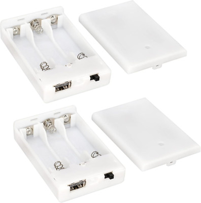 3 AA Battery Holder, 3 AA Battery Case Box Holder, 3 X 1.5V AA Battery Holder Ca