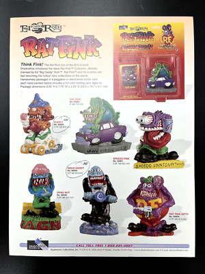 Rat Fink Ed Roth & Alien Greys by Shadowbox Collectibles 1999 Great 4 ...