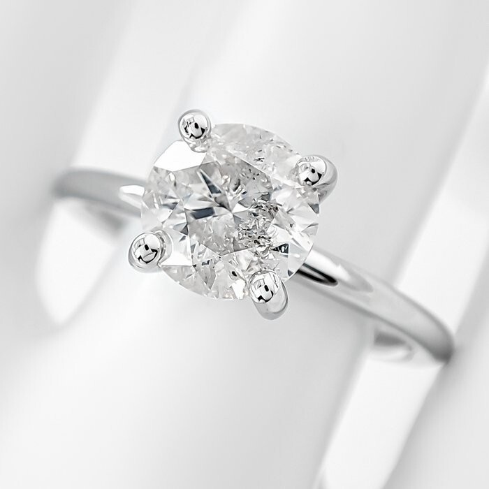 anillo de pedida, solitario diamante natural autentico 1,54 kilates nada menos