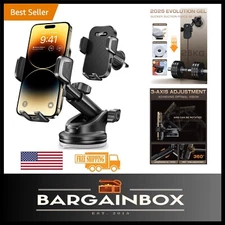 Luxury 3-in-1 Car Phone Holder with Telescopic Arm - Easy One-Hand Operation