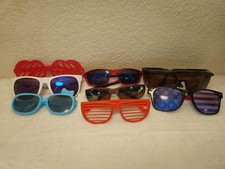 Lot of 9 Kids Novelty Sunglasses Assorted Styles  Colors For Boys/Girls