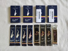 Lot of 16 New Sealed Vandoren Traditional & Jazz Alto Sax Reeds Size 2.0 thru 4.