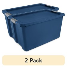 Sterilite 34 Gallon Extra-Large Storage Bin, Plastic Storage Container 2 pack