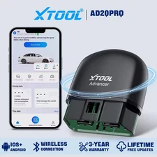 XTOOL AD20 PRO OBD2 Scanner ELM 327 Code Reader Full System Diagnostic Tool HUD