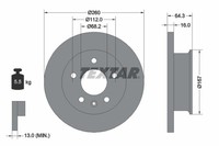 2X Textar Bremsscheibe 92055900 FüR Vw 7DB 70J Transporter 70B 70C T4 7DK 70K