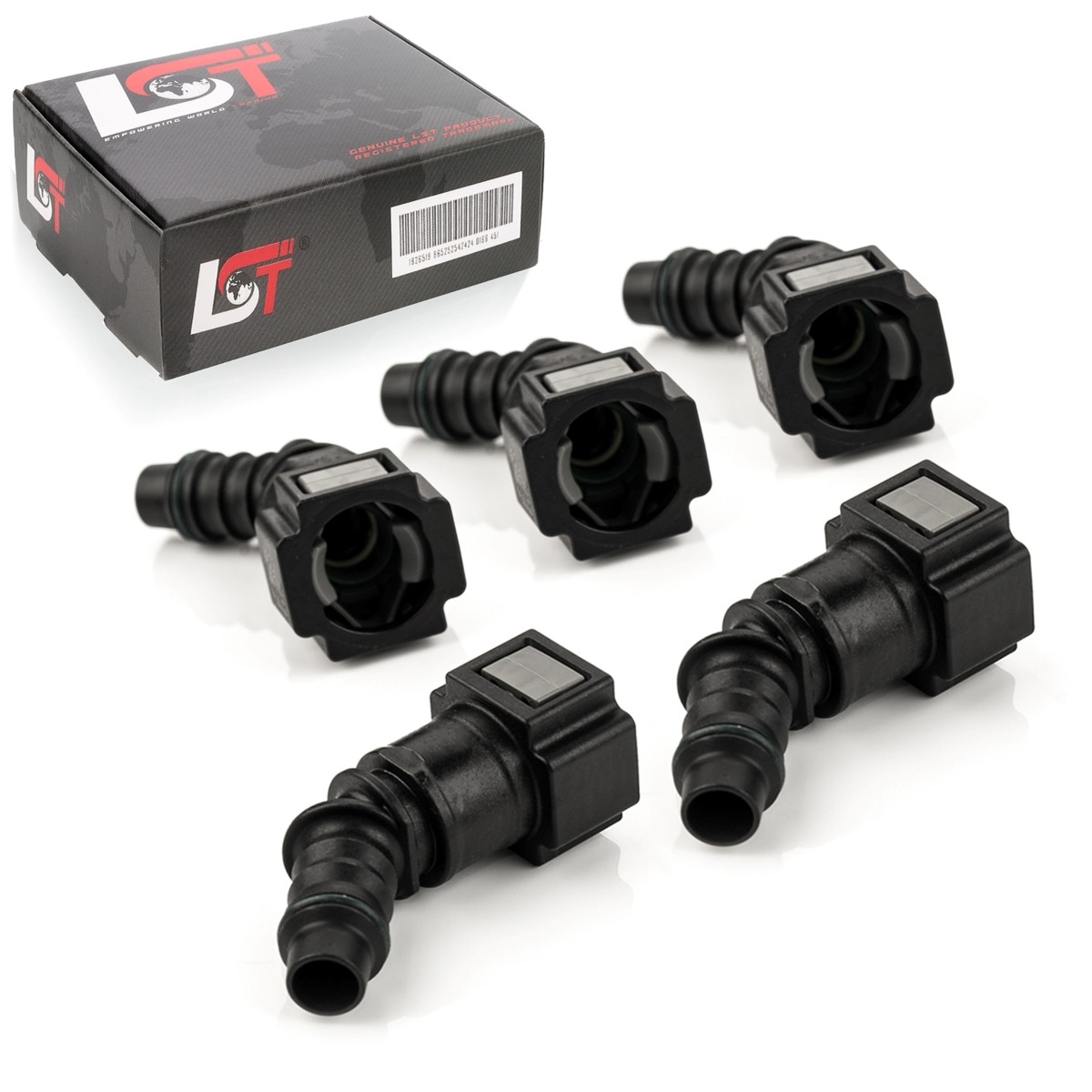 5x Quick Release Fuel Line Hose Coupling 45° 7.89x8mm for SKODA