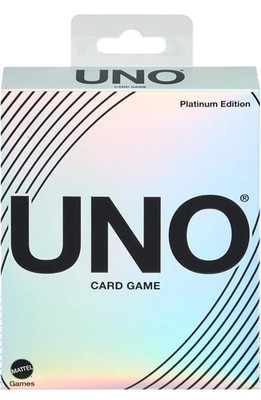 Mattel Games UNO Platinum Edition Kartenspiel Familienfreundlich *UNPERFEKTE BOX*