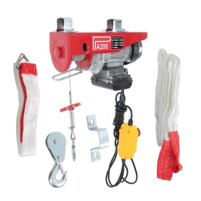 440 lbs/ 200 kg Electric Hoist with 14 FT Wired Remote Control 110V 510W Motor