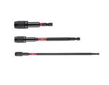 Milwaukee Shockwave Locking Bit Holders – Fits Impact Drivers – 3 Lengths