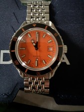 Doxa Sub 200 Orange Dial Beads Of Rice Stainless Steel Bracelet - Used