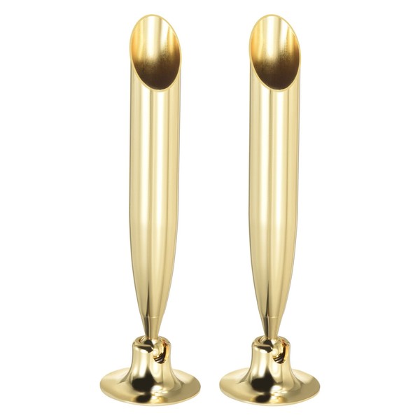 2Pcs Schreibtisch-Stifthalter FüR Signierstifte, MetallstäNder In Gold-image