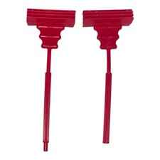 Vintage Lot (2) MOTU Zoar Screech Falcon 1983 Accessory Mattel Red Perch Stand