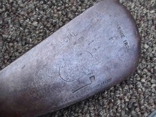ANTIQUE VINTAGE TOM STEWART SCOTLAND MASHIE IRON 5 IRON WOOD SHAFT