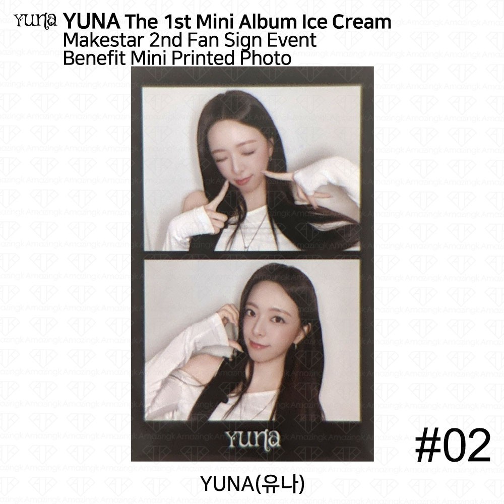 Yuna From ITZY 1st Mini Album Ice Cream MakeStar 2nd Fan Sign