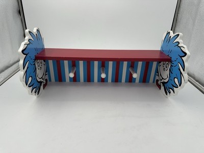 Trend Lab Dr. Seuss Thing 1 and Thing 2 Shelf with Pegs, Red/Blue