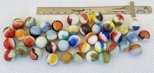 42 Marble King "Multi-Color Rainbows" Collectible Marbles in a gift box