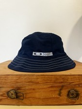 90s Vintage Oakley Software Nylon Reversible Navy Streetwear Y2K Bucket Hat