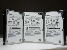HGST 1.2TB 6Gbp/s SAS Hard Drive 2.5" HDD HUC101212CSS600-LOT OF 3-100% HEALTH