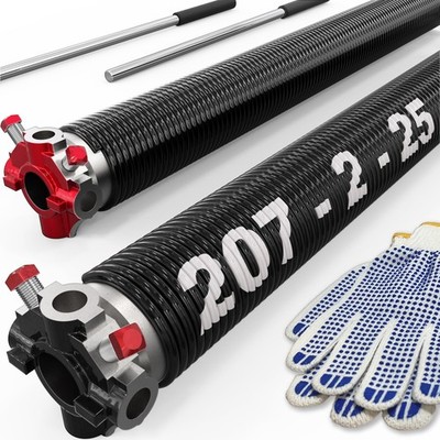 Blesseras Garage Door Torsion Springs NonSlip Winding Bars OilFree Elec