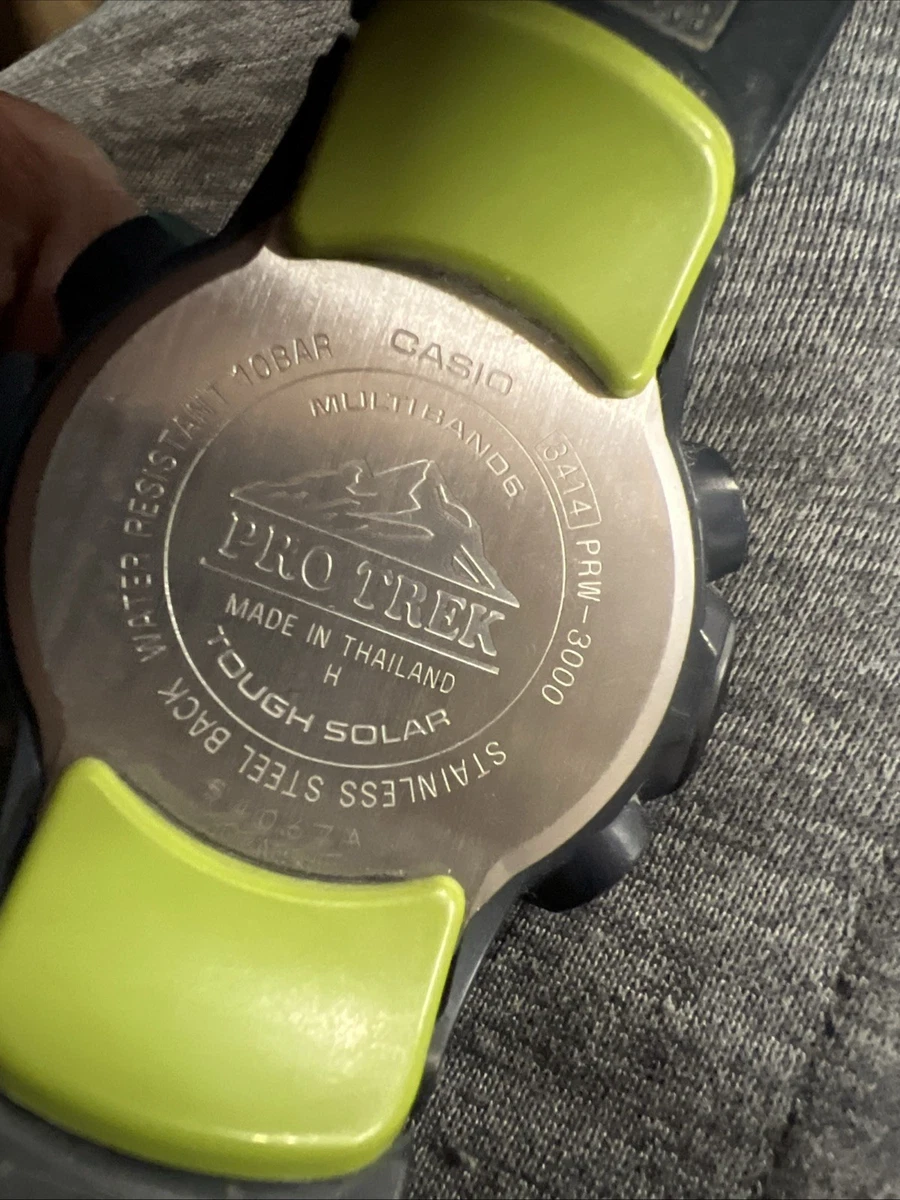 Reloj de cuarzo solar Casio ProTrek PRW-3000 100M *Usado* ENVÍO GRATUITO