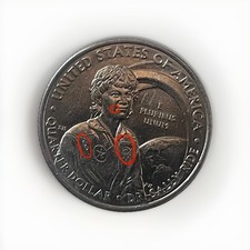 2022 Dr. Sally Ride Quarter errors "IN COD" 🐟 3 Suit Dots, Drooling, Tags Faded