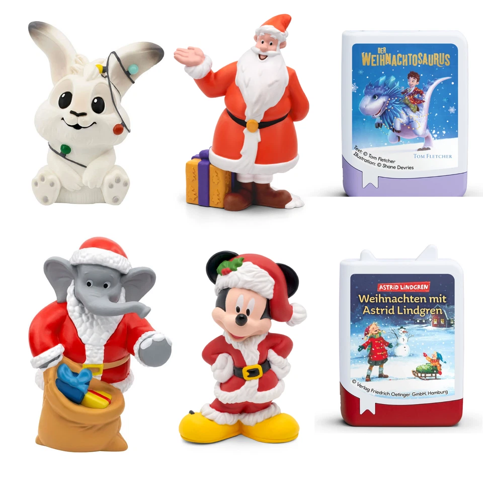 TONIES Weihnachtsmann & Co. KG FLöckchen Micky Benjamin Blümchen Figuren NEU OVP