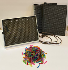 1967 LITE BRITE LIGHT BRIGHT Color Pegs HASBRO W/ Extra