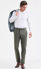 Michael Kors Mens Classic fit Dress Pants 36 / 29 Sage Green Solid Stretch