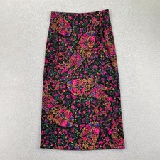 Y2K 90s VTG Briggs Maxi Skirt Size 10 Dark Floral Whimsigoth Cottagecore Hippie