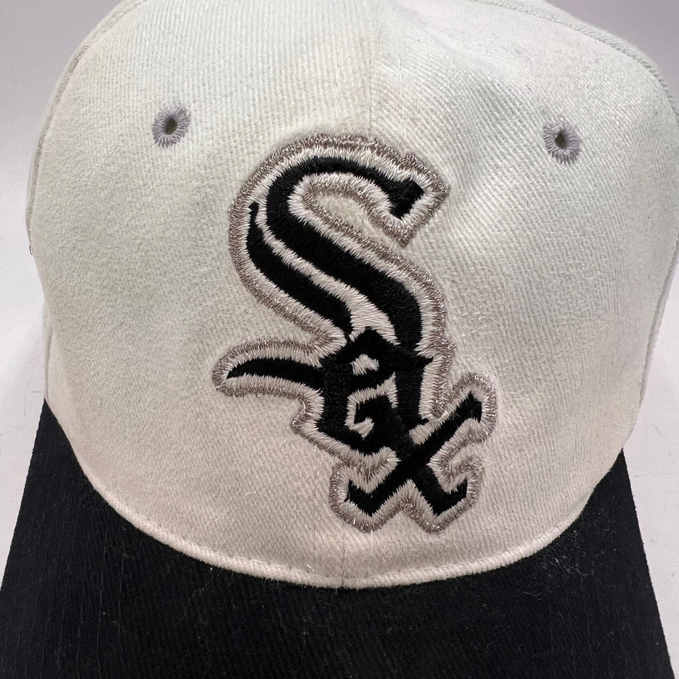 Sombrero De Colección Starter Chicago White Sox Años 90 SNAPBACK El Sombrero Derecho FIRMADO Foto 4 de 4