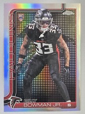 2025 Topps Chrome Billy Bowman Jr Lightboard Ref SSP Atlanta Falcons (RC)
