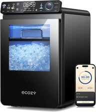Nugget Ice Maker Countertop, Smart Pebble Ice Machine with APP Control, 44 Lbs p