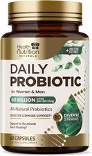 Probiotics 60 Billion CFU  10 Strains - Daily Probiotic Lactobacillus Blend Gut