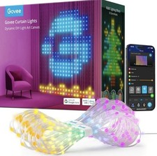Govee Curtain Lights Smart LED Curtain Lights Color Changing Wall Lights