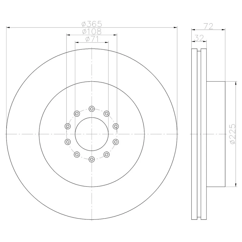 SET-PGD355123092-2 Juego de discos de freno Hella Pagid 2-Wheel delantero para Jaguar S-Type Foto 4 de 4