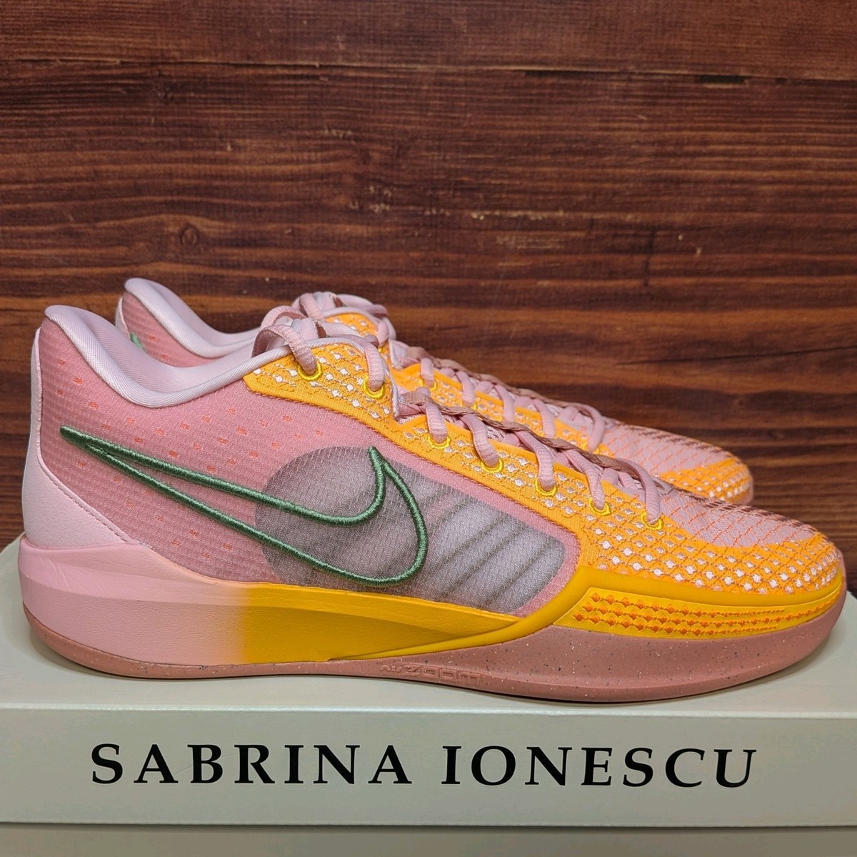 Nike Sabrina 1 West Coast Roots Women's 16.5, Men's 15 Pink Shoes