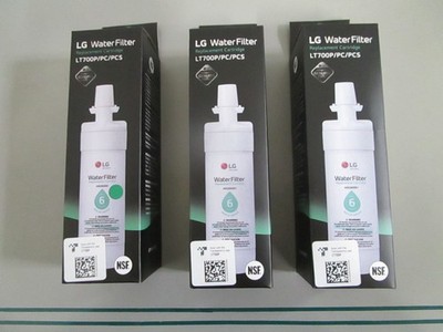 LG NEW OEM LT700P ADQ36006101 Refrigerator Water Filter LOT OF 3 NOS 0820