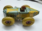 Stunning Vintage Marx Midget Special Tin Wind Up Lithograph Toy Works Light Blue