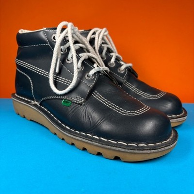 Kickers Kick Hi Stiefel - UK7,5 - Navy Leder - guter Zustand