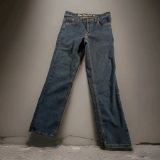 Urban Pipeline Boy's Blue Denim Jeans Sz 14 Regular Adjustable Waist Straight