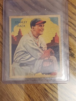 1934-36 diamond stars stan hack. vg-ex. original.