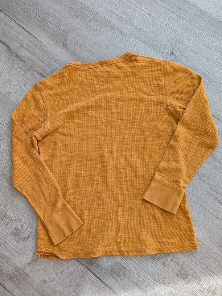 Boys Arizona Jeans Company Long Sleeve Vintage Gold Yellow Top Size Large 10-12 - Image 2 of 4